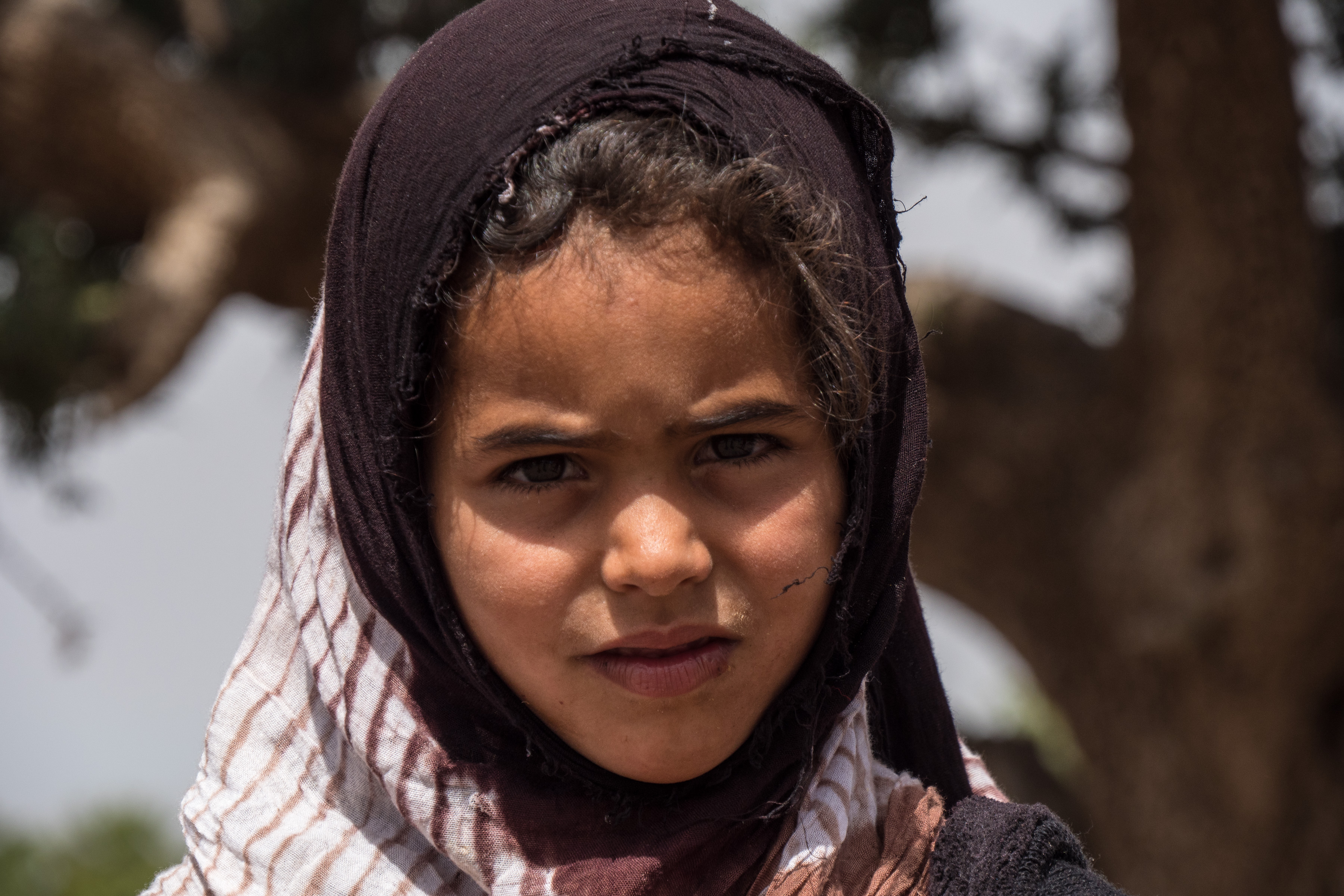 Nomadenmädchen unterwegs